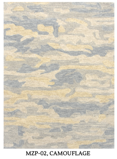 Bikaner Wool Hand-Tufted, Camouflage, Cut Pile
