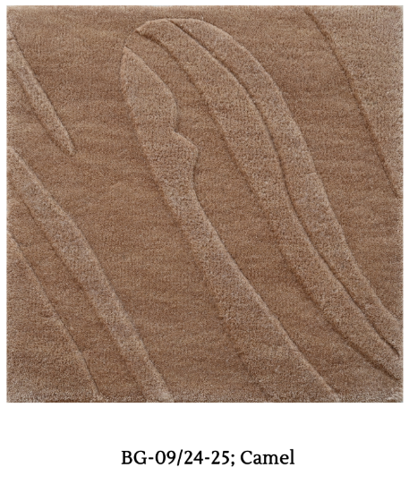 NZ Wool Hand-Tufted, Camel, Cut Pile