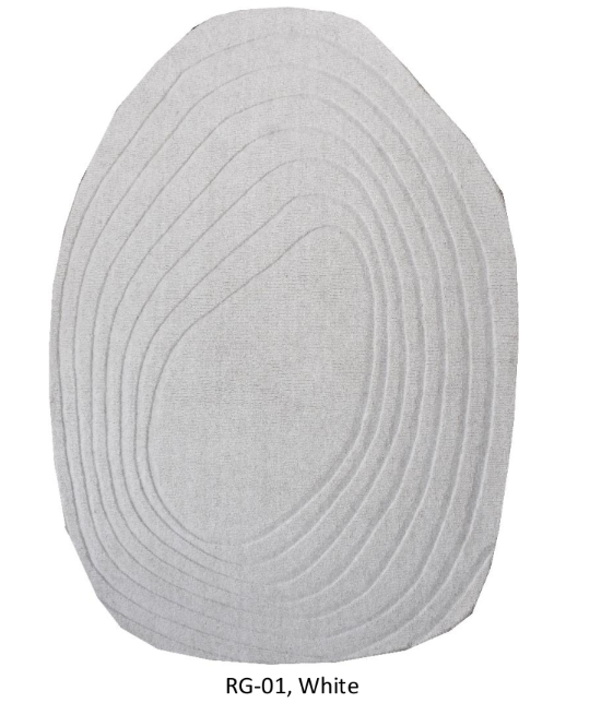 Blended NZ Wool Hand-Tufted, White, Loop & Cut Pile