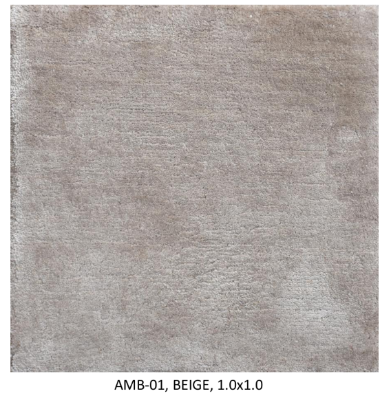 Real Silk Hand-Knotted, Beige, Cut Pile